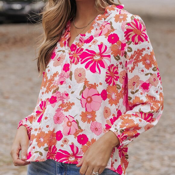 Dear Lover Tops - NWOT Floral Print Blouse